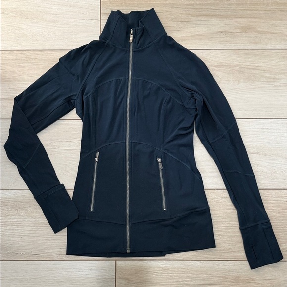 lululemon athletica Tops - Lululemon Navy Blue Full Zip Up Athletic Jacket for Running Work Outs or Leisure